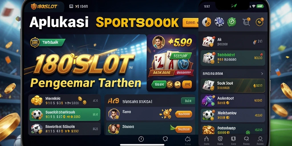 Tampilan gameplay mendebarkan dari aplikasi Sportsbook 180SLOT.