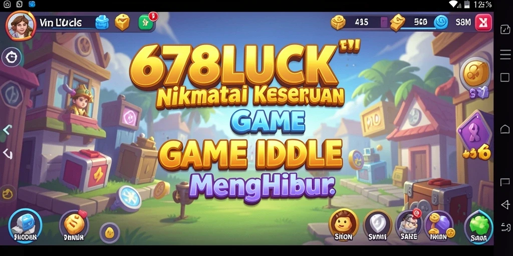 Screenshot gameplay utama 678LUCK menampilkan aksi Idle yang menarik.