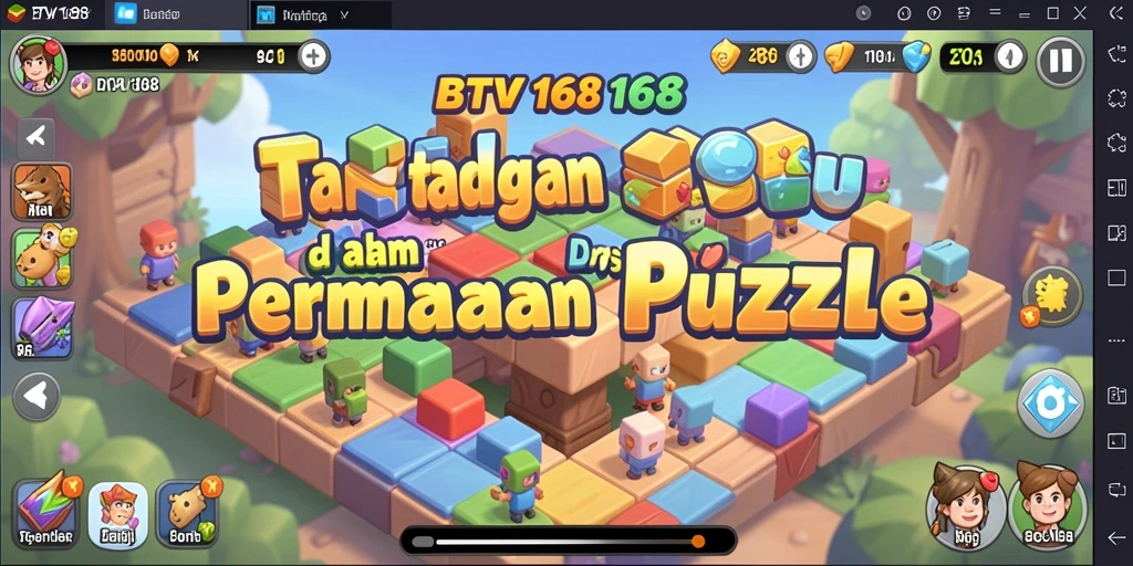 Screenshot gameplay BTV168 menunjukkan tantangan puzzle yang menarik.
