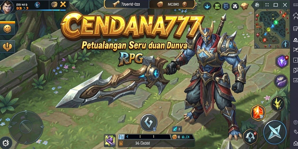Screenshot gameplay CENDANA777 menampilkan aksi RPG yang mendebarkan.