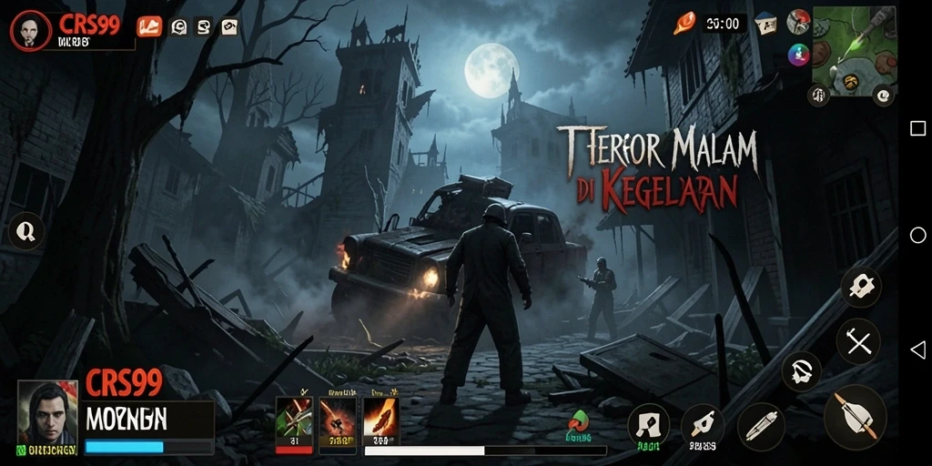Gameplay menyeramkan di CRS99 dengan suasana mencekam.
