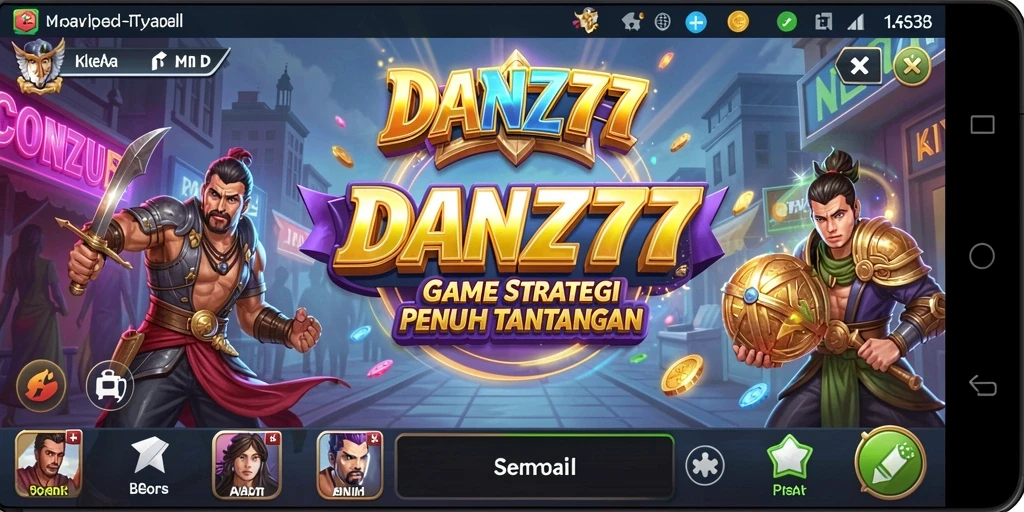 Tampilan gameplay seru dan taktis dari DAN777.