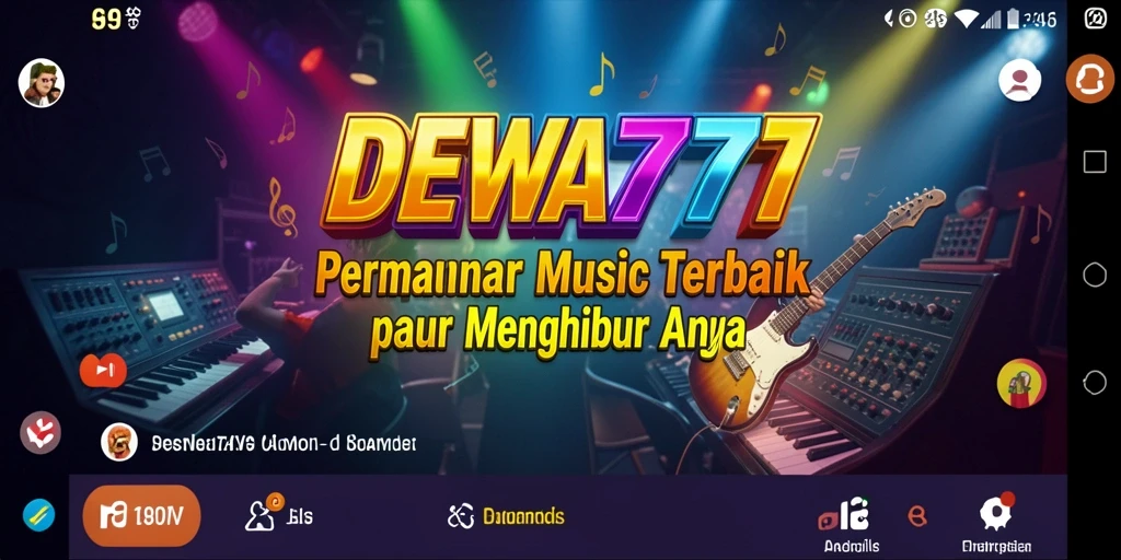 Screenshot gameplay DEWA777 yang penuh warna dan energik.