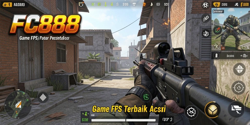 Screenshot FC888 menampilkan aksi seru dalam gameplay FPS.