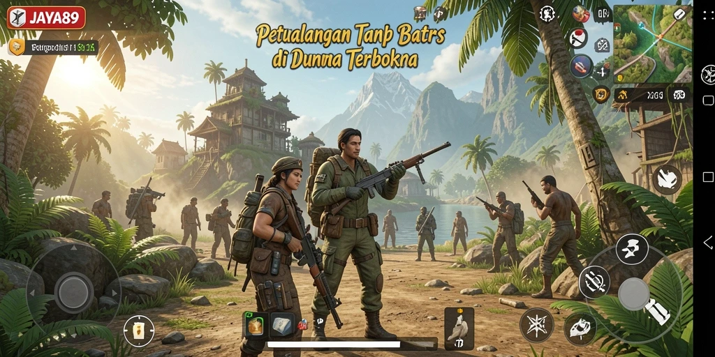 Tampilan gameplay JAYA89 menunjukkan petualangan di dunia terbuka yang menakjubkan.