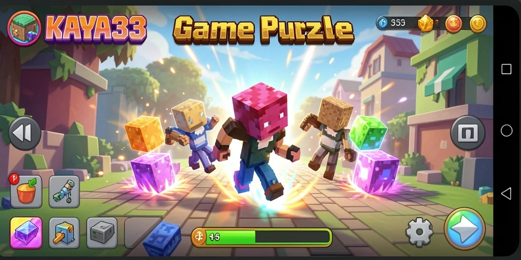Screenshot gameplay KAYA33 menampilkan tantangan puzzle yang menarik.