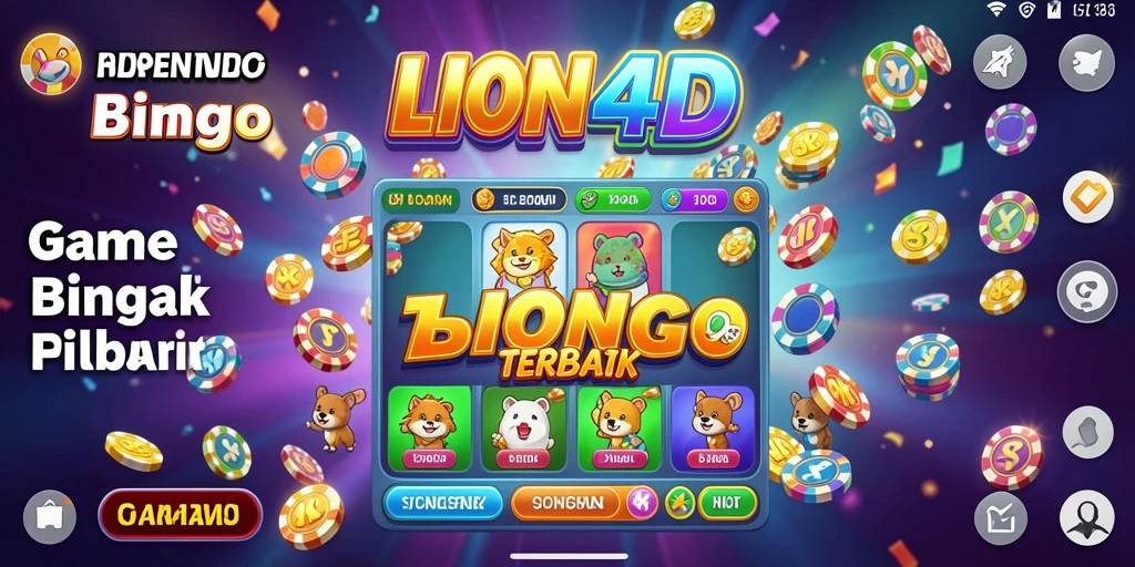 Screenshot LION4D menampilkan suasana bermain Bingo yang seru.