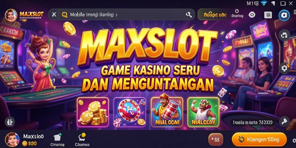 Tampilan gameplay menarik dari MAXSLOT dengan berbagai pilihan slot.