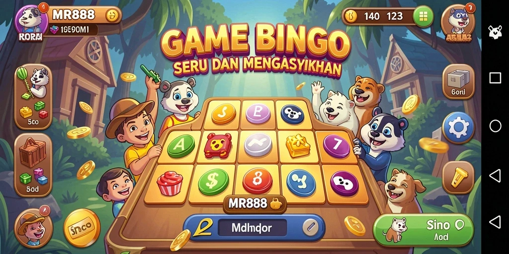 Gameplay seru dalam permainan Bingo MR888.