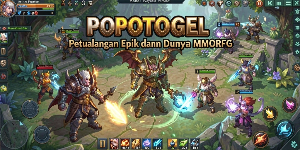 Tangkapan layar menunjukkan gameplay seru dalam dunia MMORPG.