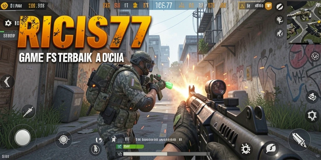 Tampilan gameplay RICIS77 yang mendebarkan di medan perang.