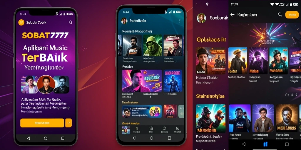 Screenshot dari gameplay SOBAT777 yang menunjukkan pengalaman mendengarkan musik.