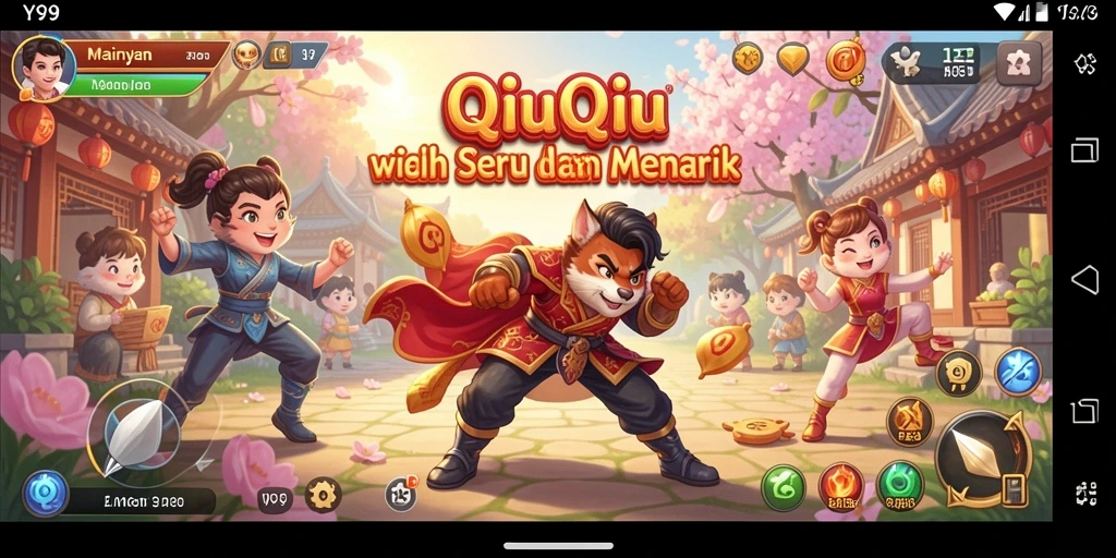 Screenshot Y89 menunjukkan gameplay menarik QiuQiu.