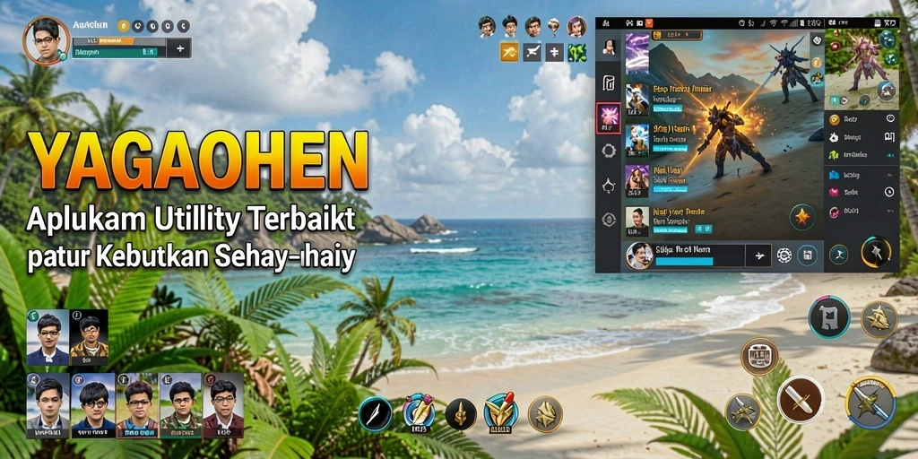 Screenshot utama YAGAOHEN menampilkan antarmuka pengguna yang intuitif dan menarik.